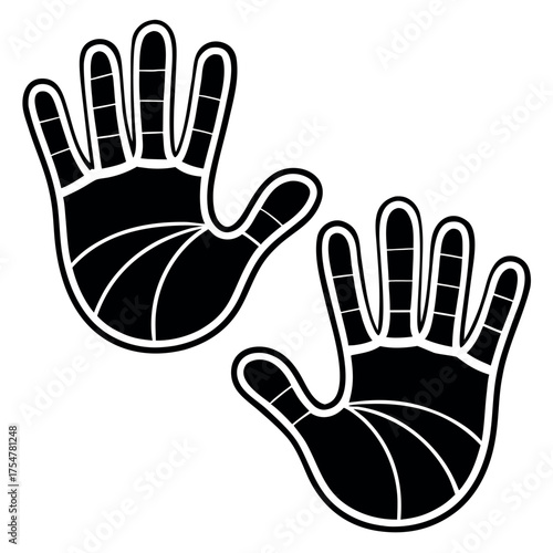 Slap Day black color design, solid white background (9).eps