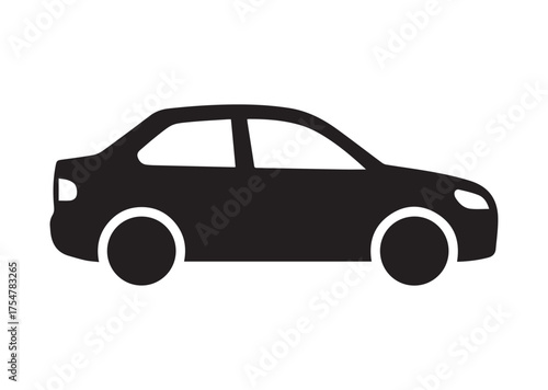 Car icon, Car solid vector