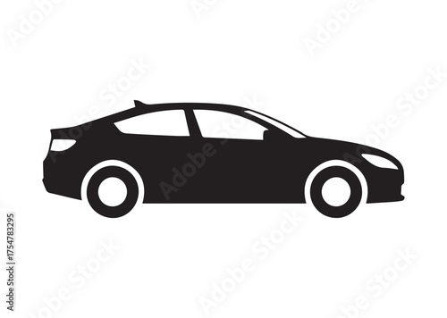 Car icon, Car solid vector