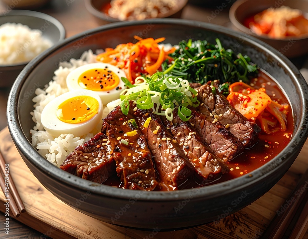 Fototapeta premium Korean Beef Bowl