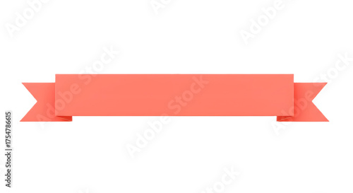 Ribbon banner, curve badge, label, title box, clip art, png isolated on transparent background. A coral-colored ribbon banner with angled ends, isolated on a white background. Free Download Ribbon banner, curve badge, label, title box, clip art, png isolated on transparent background. A coral-colored ribbon banner with angled ends, isolated on a white background. - GFXLoad