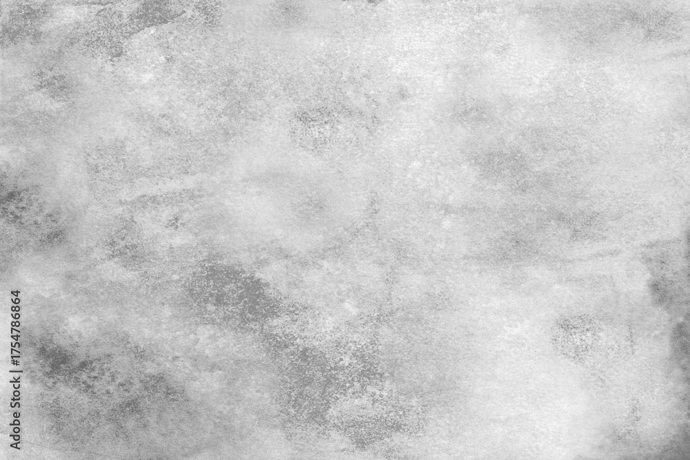 Obraz premium Black white light gray abstract watercolor pattern. Grunge art background. Paper brush stain. Rough dirty distressed. Blank empty template design. 