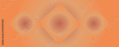 Orange Gradient Abstract Background with Layered Diamond Shapes for Website Banner