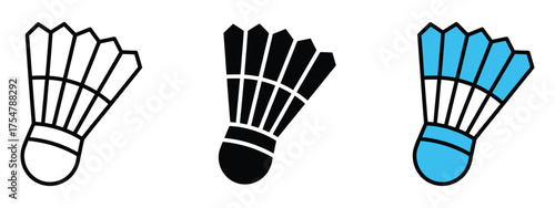 Shuttlecock icon vector. sport promotion symbol. vector illustration.