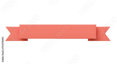 Ribbon banner, curve badge, label, title box, clip art, png isolated on transparent background. A simple, coral-colored ribbon banner isolated against a white background. Free Download Ribbon banner, curve badge, label, title box, clip art, png isolated on transparent background. A simple, coral-colored ribbon banner isolated against a white background. - GFXLoad