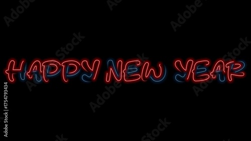 Happy new year text 