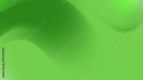 Gradient of shades of green with soft curves.