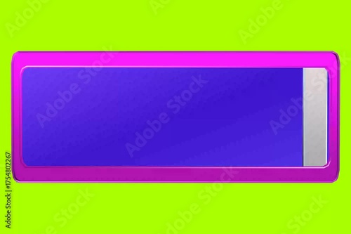 A progress bar green screen background 