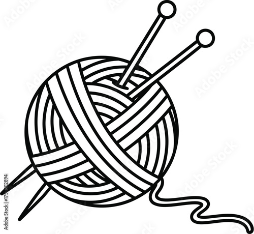 Yarn knitting needles wool craft hobby diy handmade fiber texture thread art