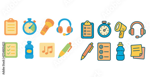 Sports and fitness silhouette icons set – flat, filled, workout and activity symbols