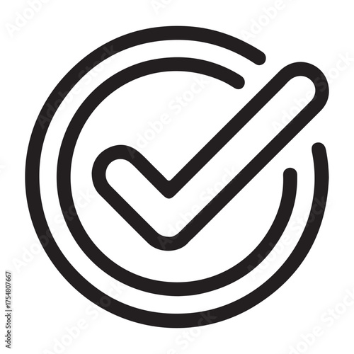 Verified checkmark badge outline silhouette banner advertisement