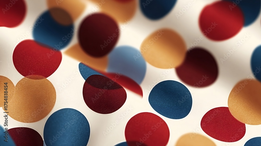 Fototapeta premium Abstract confetti circles pattern celebrating joyful event