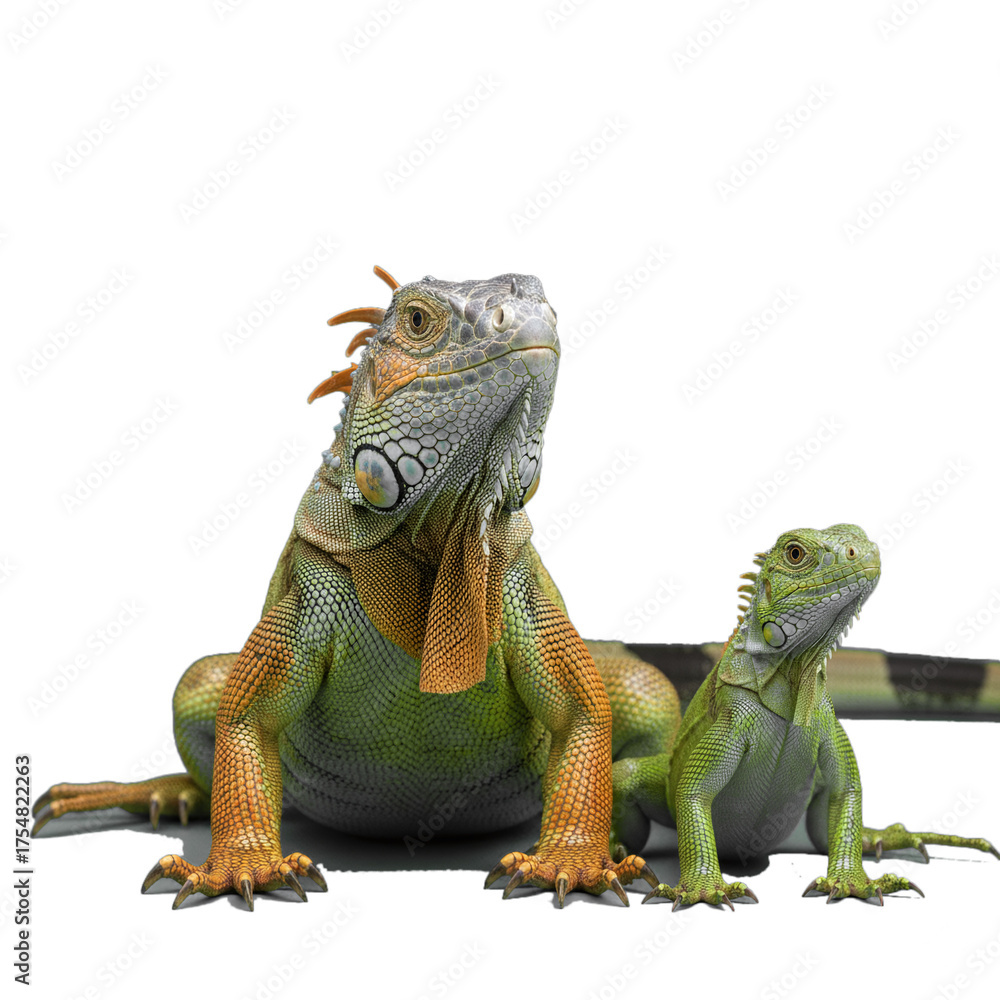 Obraz premium iguana isolated on transparent background