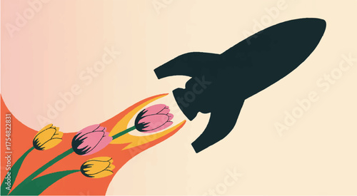 A girl with a cat uses her imagination while looking out the window