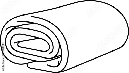 Rolled towel bathroom spa hygiene clean fresh soft cotton bath linen home