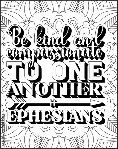Bible Verse Coloring Page for Adults. Holy Christian Bible Quote Coloring Page.