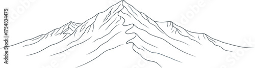 Mountain peak snow winter landscape nature cold ice summit alps travel view