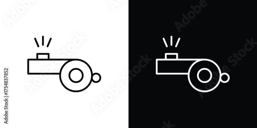 Whistle icon - Line Style. symbol template design