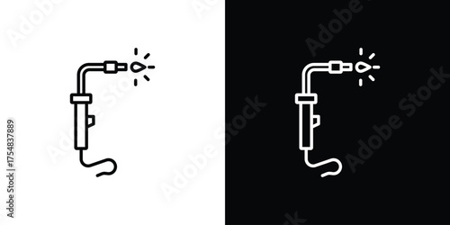 Welding icon - Line Style. symbol template design