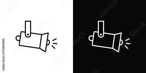 Spotlight icon - Line Style. symbol template design