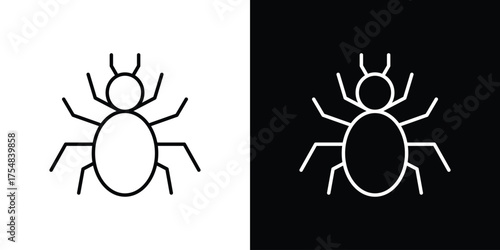 Spider icon - Line Style. symbol template design