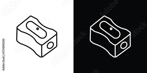 Sharpener icon - Line Style. symbol template design