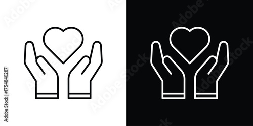 Selfcare icon - Line Style. symbol template design