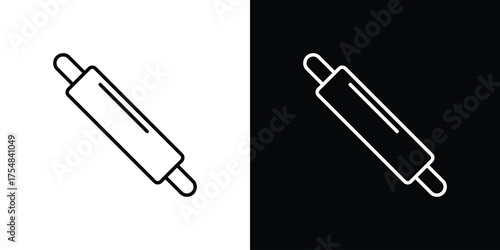 Rolling pin icon - Line Style. symbol template design