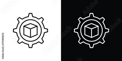 Product development icon - Line Style. symbol template design