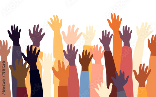 PNG Hands rising backgrounds people celebration.