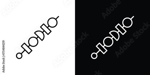 Kebab icon - Line Style. symbol template design