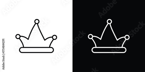 Joker hat icon - Line Style. symbol template design