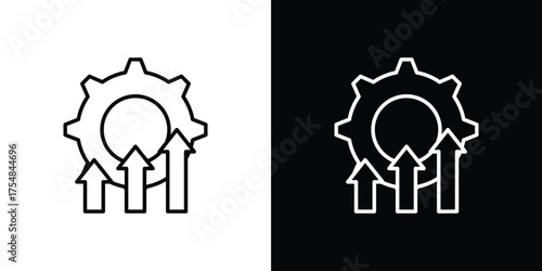 Improvement icon - Line Style. symbol template design