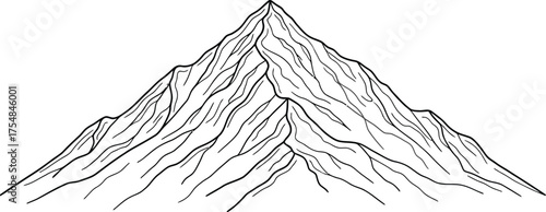 Mountain peak summit range landscape nature outdoor travel adventure hiking climb