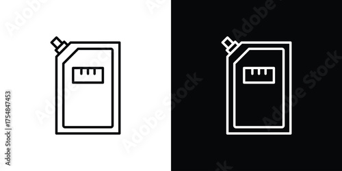 Doy - Line Style. symbol template design pouch icon - Line Style. symbol template design