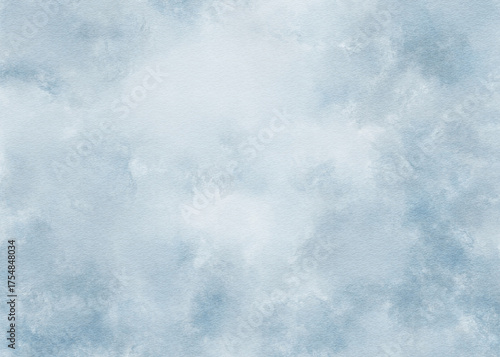 Soft Pale Blue Watercolor Textured Background