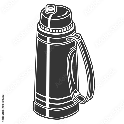 Illustration of a water bottle