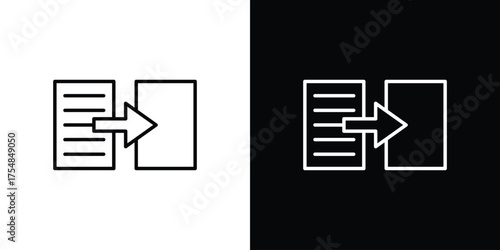 Compare icon - Line Style. symbol template design