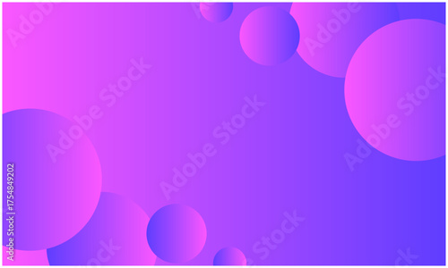 紫グラデーションのシンプルな円の背景