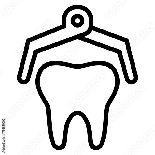Tooth Extraction  Icon Element For Design