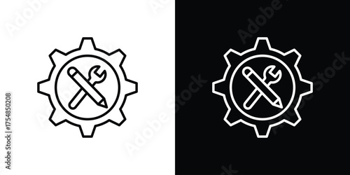 Business development icon - Line Style. symbol template design