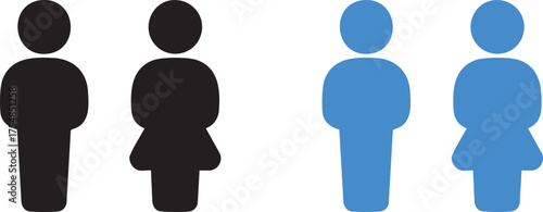 Simple gender icon in illustration. a visual representation of gender identity, perfect for illustrating topics related to gender