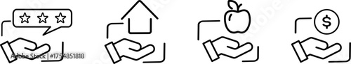 Business ethics icon set. fairness, integrity, loyalty, trust, equality, code of conduct, honesty, anti corruption, transparency.  