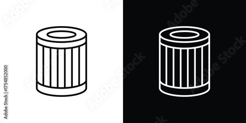 Air filter icon - Line Style. symbol template design