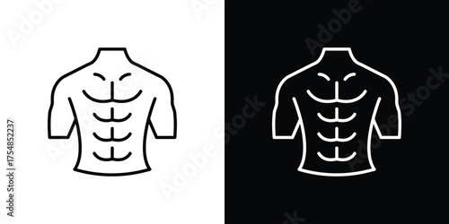 Abs icon - Line Style. symbol template design