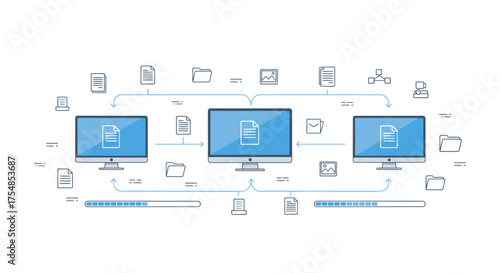 Data Sharing Network Seamless File Transfer Between Devices