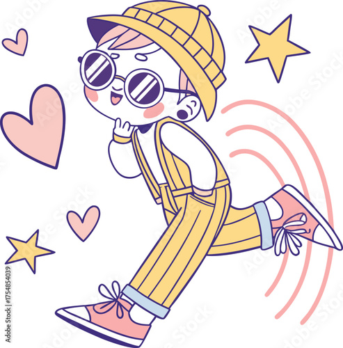 girl wearing a hat holding a fan