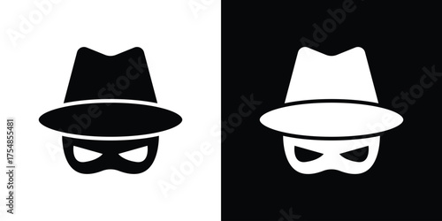 Wish list icon. Black and white simple flat design icon