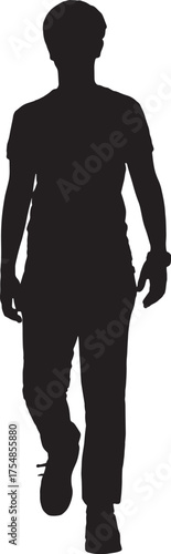 vector,silhouette of a side view of teen sitting on chair