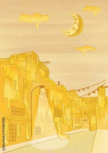 Buildings made of cheese